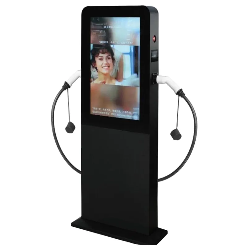 Коммерческая зарядная станция переменного тока с рекламным экраном, соответствующая национальному стандарту (1)