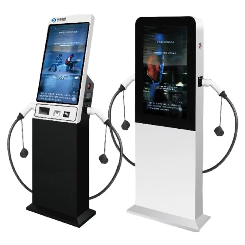 Коммерческая зарядная станция переменного тока с рекламным экраном, соответствующая национальному стандарту (2)