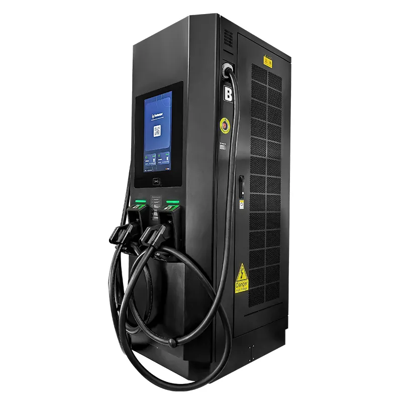 Напольный моноблочный аппарат постоянного тока на 120 кВт с двумя пистолетами, соответствующий европейскому стандарту (2)