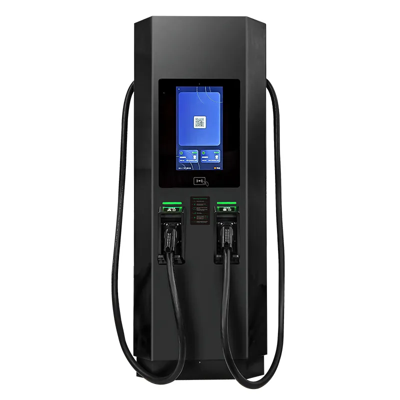 Напольный моноблочный аппарат постоянного тока на 180-360 кВт с двумя пистолетами, соответствующий европейскому стандарту (1)